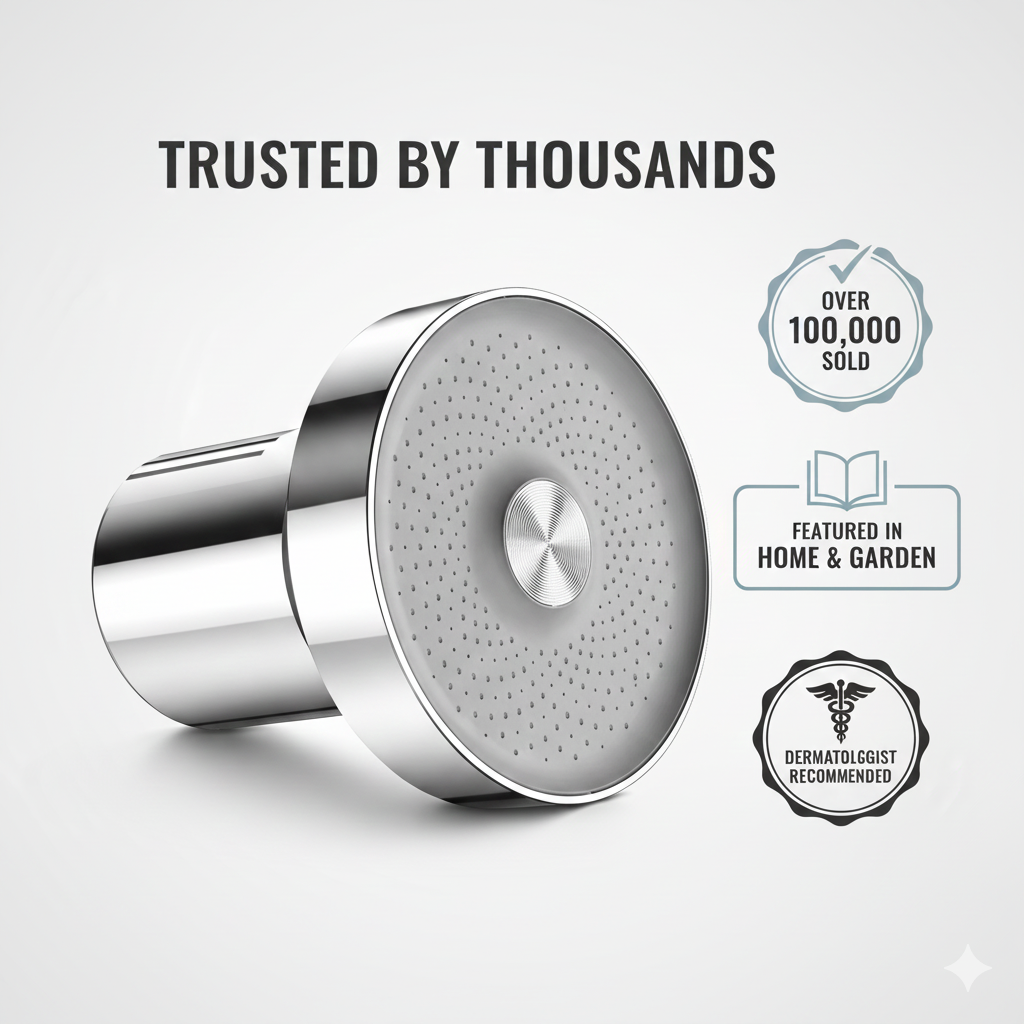 Filtered Shower Head for Healthier Skin & Hair